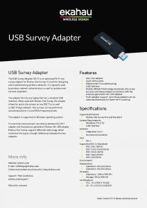 Ekahau USB Survey Adapter DS