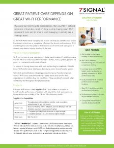 7SIGNAL - Healthcare Solution Overview