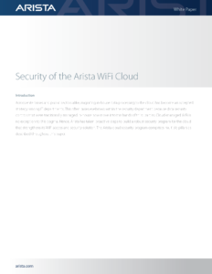 Security of the Arista WiFi Cloud Whitepaper_Page_1