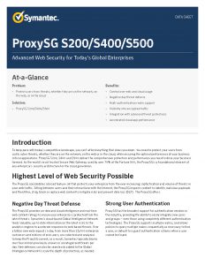 Symantec ProxySG Datasheet_Page_1
