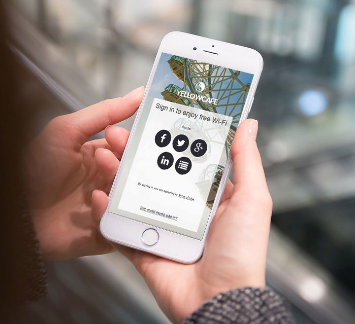 Arista Canvas Captive Portal on an iPhone