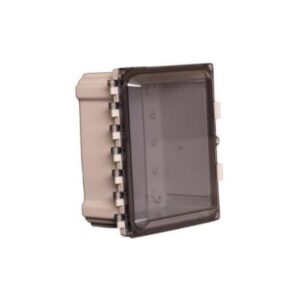 8x6x4 Nonconfigured Polycarbonate Enclosure with Clear Door and Latch Lock