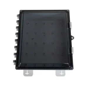 12x10x4 Low Profile Enclosure with Clear Door, Latch Lock